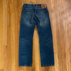 Levi’s RARE vintage 514 half pocket detail W 14.5” across, rise 9”, inseam 29”